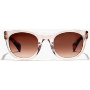 J. Crew Sam Sunglasses in Clear Blush Crystal